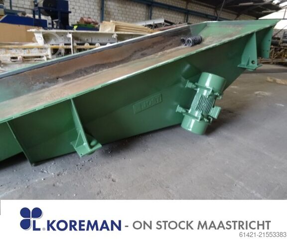 Schwingrinne Jöst 3500-1300 FUF Test Vibrating Chute Jöst 3500-1300 FUF