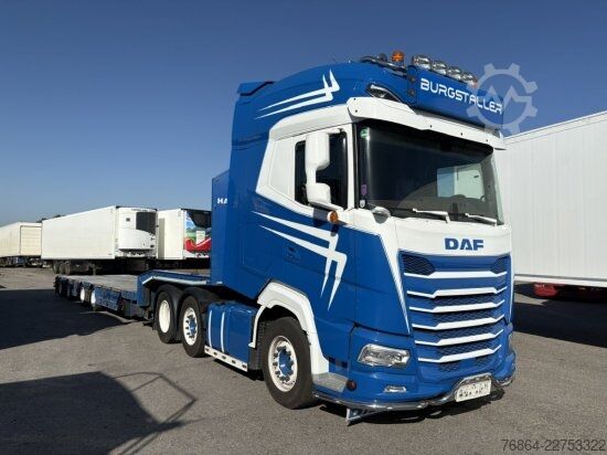 Truck & trailer DAF XG+ 530 FTG 6X2 FULL AIR KOMPLETTZUG , HANGLER TIEFLADER