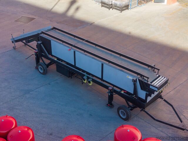 Telescopic belt conveyor Net Konveyor 600 x 16000 mm