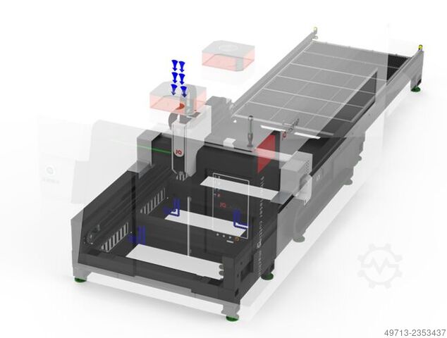Laserschneidmaschine Dynamic Power Laser GmbH DPL-3015-Material Lager 8 fach_4 kW
