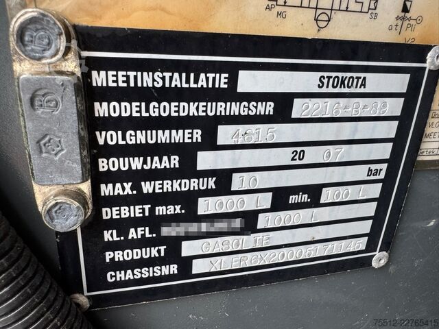 Tanker truck Scania R 380 Tank / 6X2 / Manual / Euro 3 / 19.000 Lit...
