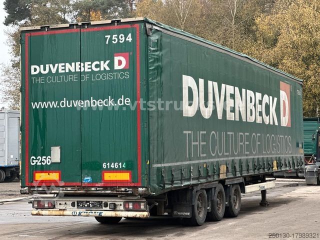 Open semitrailer with tarp KRONE SD Pritsche + Plane Edscha-Verdeck