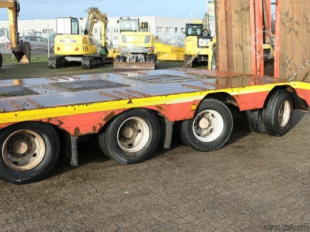 Tieflader-Sattelauflieger Gheysen & Verpoort , Gelenkt, Hydr. Rampen, Luft