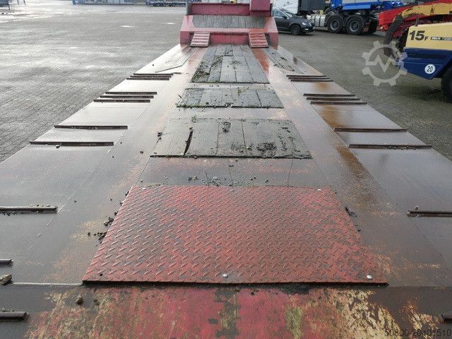 Tieflader-Sattelauflieger Gheysen & Verpoort , Gelenkt, Hydr. Rampen, Luft