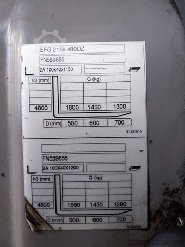 Elektro 3 Rad-Stapler Jungheinrich EFG 216k