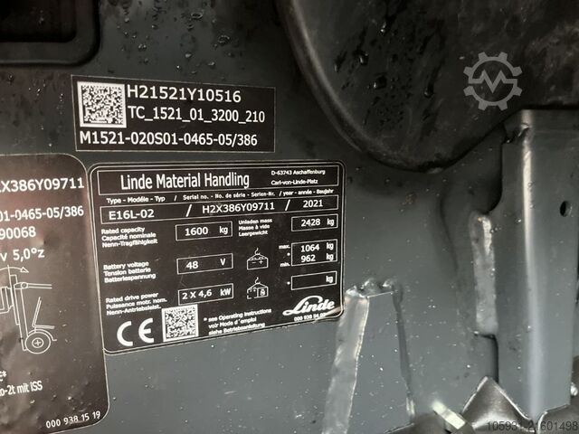 Elektro 3 Rad-Stapler Linde E16L-02