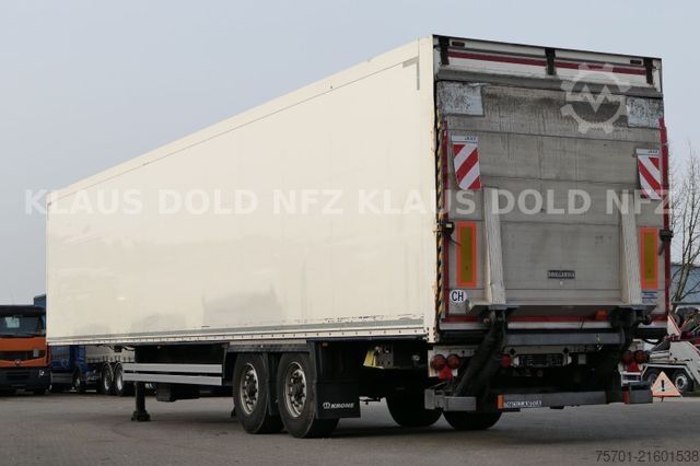 Box semitrailer KRONE SZ Koffer LBW Scheibenbremsen