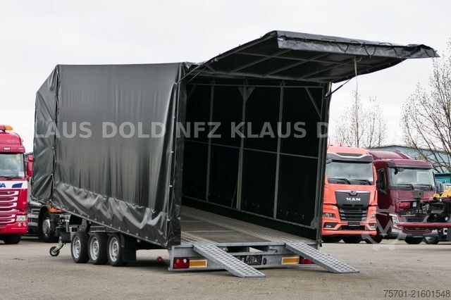 Autotransporter Anhänger NIEWIADOW Leichter Autotransporter 3-Achsen Seilwinde