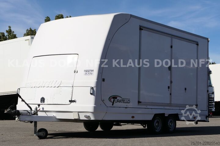 Car carrier trailer TURATELLO TR S 202 geschlossener Autotransporter