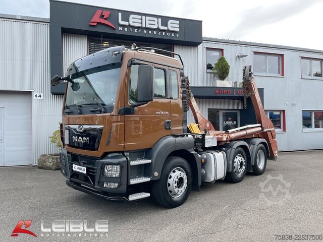Absetzkipper LKW MAN TGS 26.470 6x2/4*Gergen Teleskop*234 TKM*Leder*