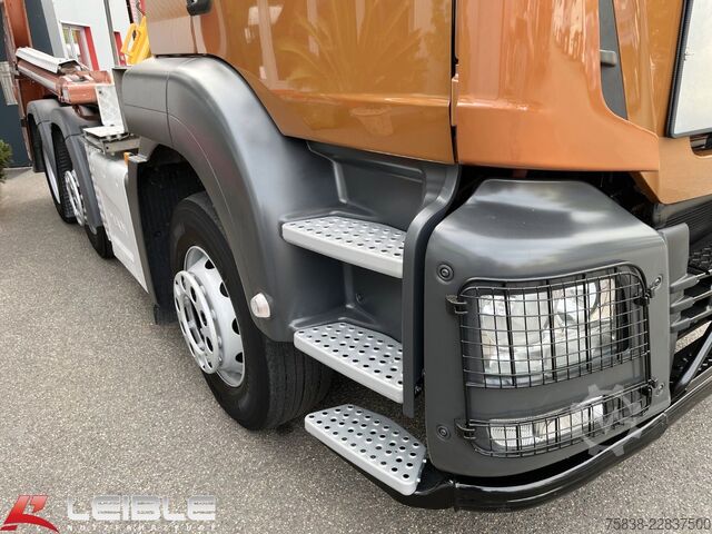 Skip truck MAN TGS 26.470 6x2/4*Gergen Teleskop*234 TKM*Leder*