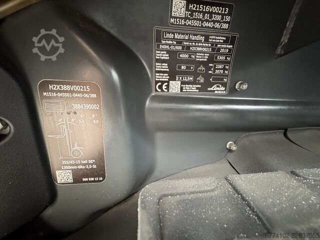 Electric - 4 wheels Linde E40HL-01/600--EK