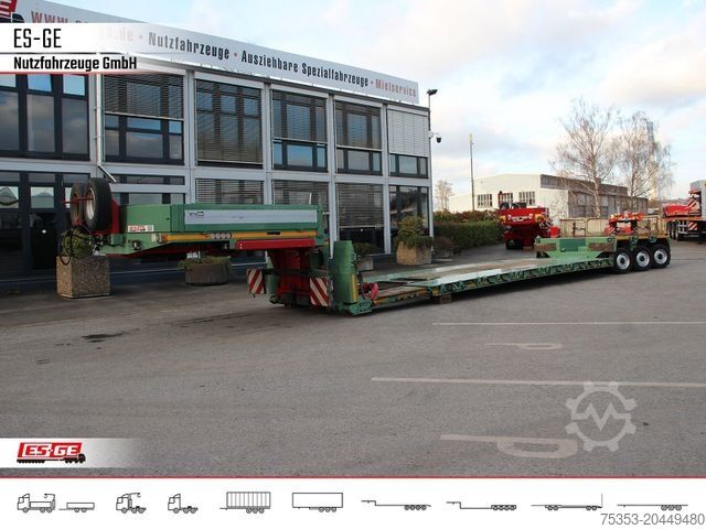 Tieflader-Sattelauflieger GOLDHOFER 3-Achs-Tiefbett 3x12 t