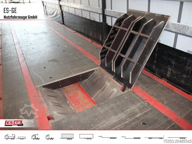 Auflieger mit Pritsche & Plane KÖGEL 3-Achs-Cargo-Coil-Pritschensattelanhänger