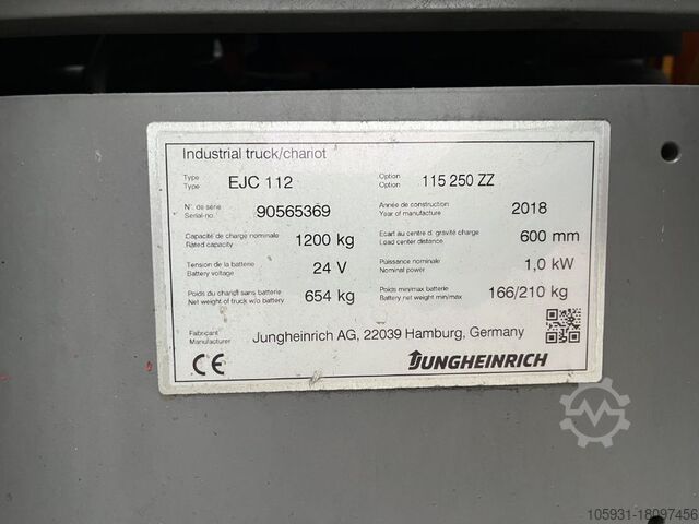 Pedestrian Stacker Jungheinrich EJC112