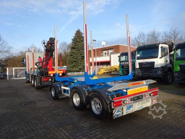 Holztransporter LKW MAN 28.500 TGS Allrad. HOLZZUG EPSILON-Kran GREIFER