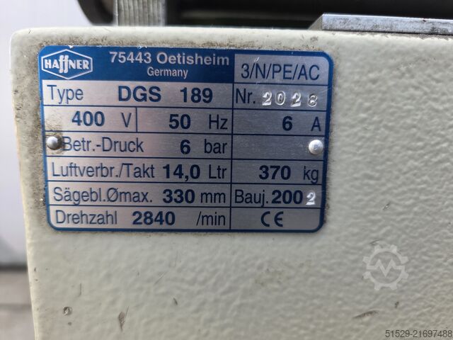 Paneelsäge Haffner DGS 189