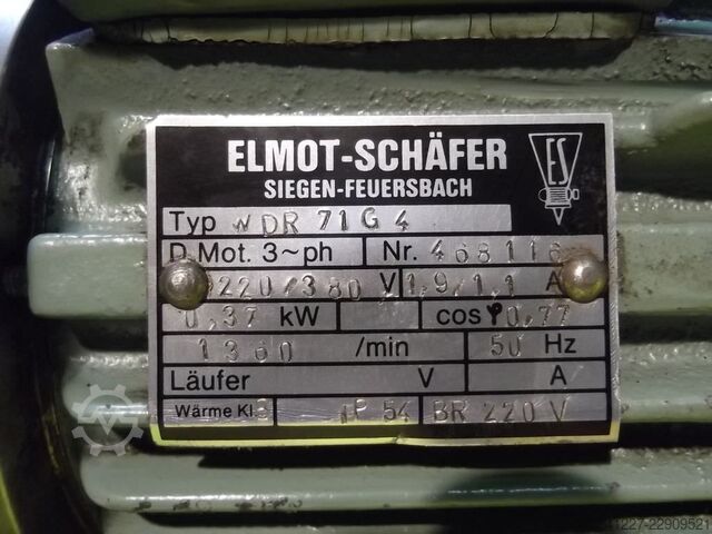 Regelbarer Getriebemotor 0,37 kW 190-1000 U/min MOTOVARIO** TKF/5