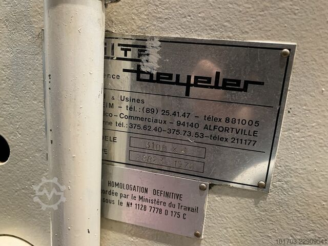 Hydraulische Schere SAGITA BEYELER 3100 x 4