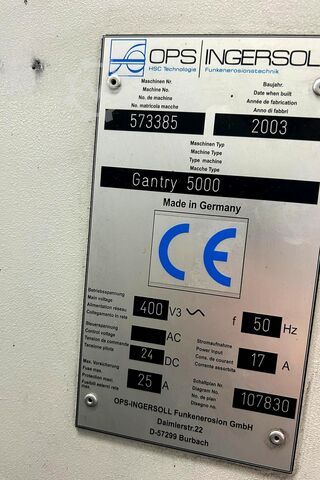 Jig Ingersoll Gantry 5000
