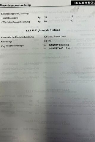 Jig Ingersoll Gantry  5000