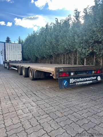 Low loader semitrailer KOTSCHENREUTHER STL324-Bereifung 215/75R17,5-Lenkachse-BPW