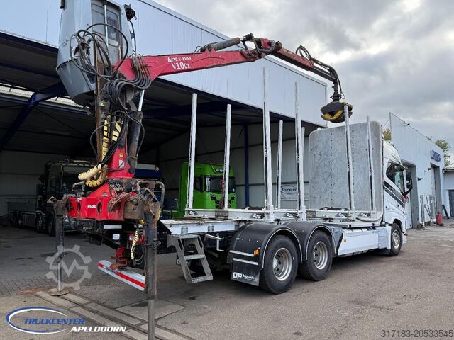 Log transporter Volvo FH 650 6x4, FTG V1000X.81 Houtkraan