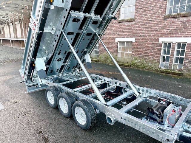 Rear tipper Brian James Trailers TIPPER 526-3620-35-3-12 | TRIDEM | PENDELKLAPPE 360X200X30CM 3500KG RÜCKWÄRTSKIPPER | SCHWARZ