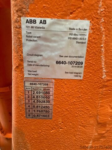 Industrial robot - Arm - only arm ABB IRB6640-130/3.2