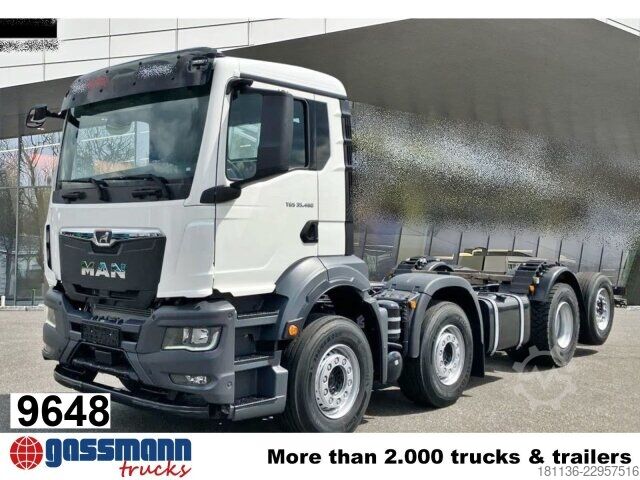 Truck chassis MAN TGS 35.480 8x2-6 BL CH, Lift/Lenkachse,