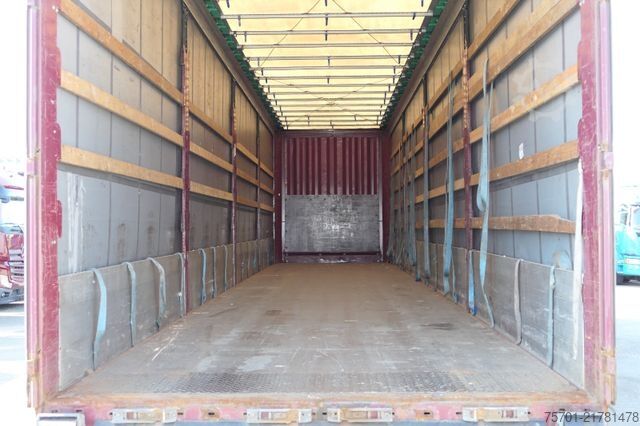 Open semitrailer with tarp KRONE SD Pritsche Plane XL MegaLiner Edscha Bordwände