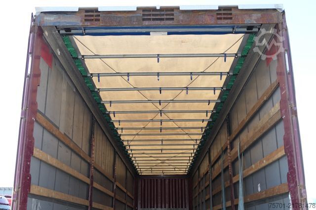 Open semitrailer with tarp KRONE SD Pritsche Plane XL MegaLiner Edscha Bordwände
