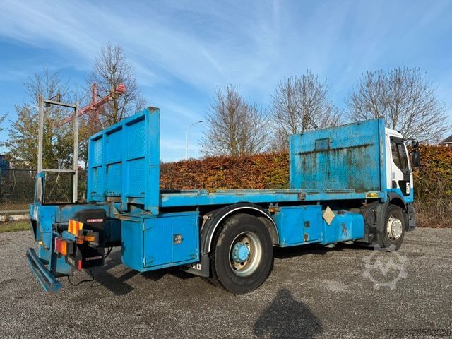 Flatbed truck RENAULT Premium 340   / Manual pump / Retarder