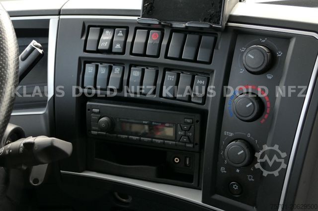 Flatbed truck with tarp RENAULT DWide 18.320 Pritsche Plane Vollluft XL-Tank LBW