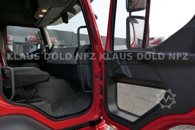 Flatbed truck with tarp RENAULT DWide 18.320 Pritsche Plane Vollluft XL-Tank LBW