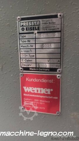 Corner crimping press for aluminium windows aluma pressta eisele PV-10P