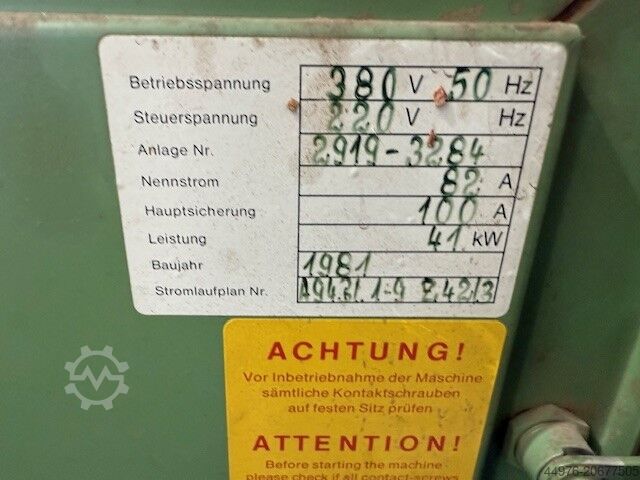 Planer and moulder Weinig U22N