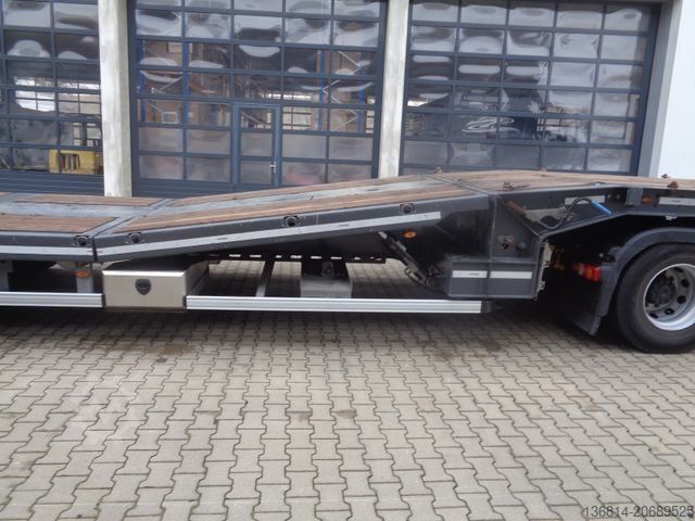 Tieflader-Sattelauflieger FAYMONVILLE S43 Seilwinde hydr. Plateau Lenkachse 49,5 To