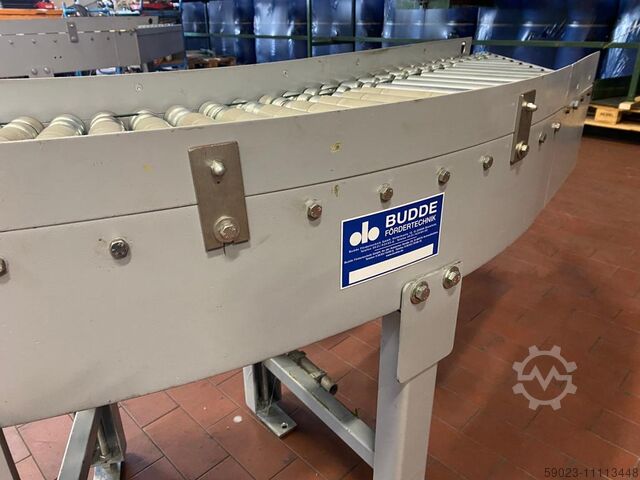 Discharger/ infeed/ roller conveyor Budde Rollen motorisiert