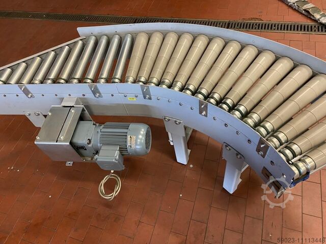 Discharger/ infeed/ roller conveyor Budde Rollen motorisiert