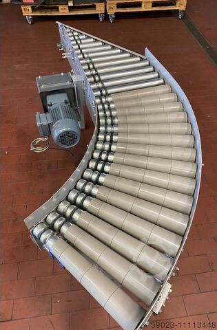 Discharger/ infeed/ roller conveyor Budde Rollen motorisiert
