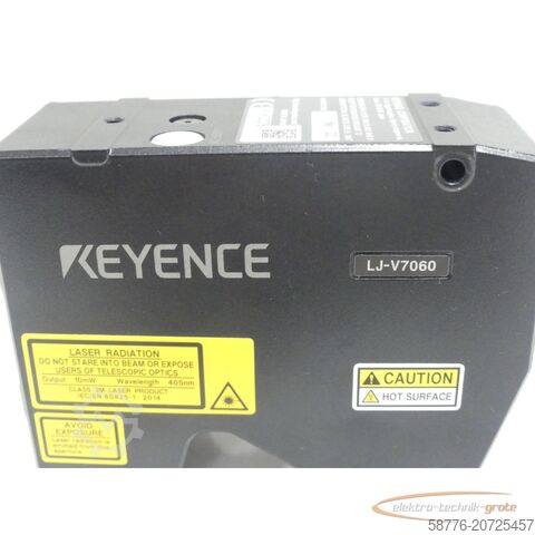 Komponente Keyence LJ-V7060 2D/3D Laser-Profilsensor / Messkopf SN:38120276
