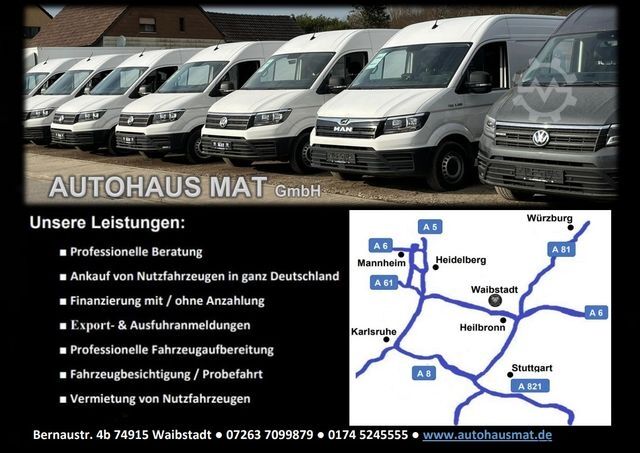 Pick-up van VW CRAFTER PRITSCHE DoKa AHK NAVI KLIMA KAMERA