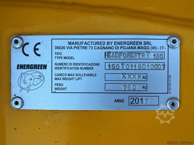 Energreen forestry head for Robomax Energreen Mulching head 150