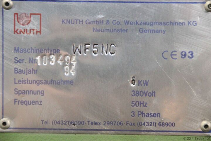 CNC Fräsmaschine Knuth WF 5 NC
