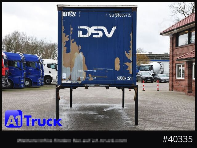 Wechselbrücke mit Pritsche & Plane KRONE 7.45  BDF Wechselbrücke, Schiebeplane