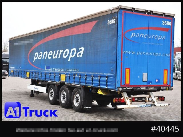 Open semitrailer with tarp KRONE SD Tautliner, Code XL, BPW