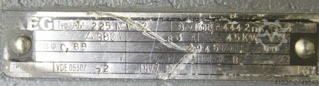 Electric motor 45 kW 2955 Rpm AEG AM225MV2