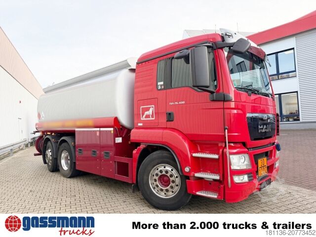LKW mit Tankaufbau MAN TGS 26.400 6x2-4 LL, Lenk-/Lift, Navi, ADR,