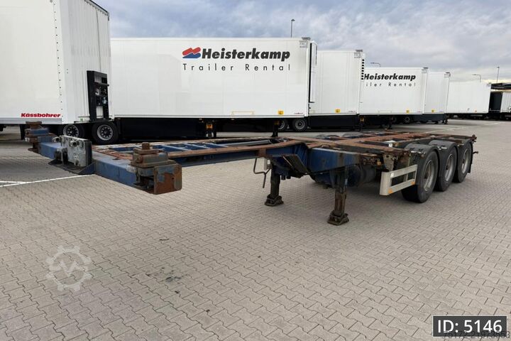 Container transportation Pacton T3-010 / Multichassis / BPW Drum